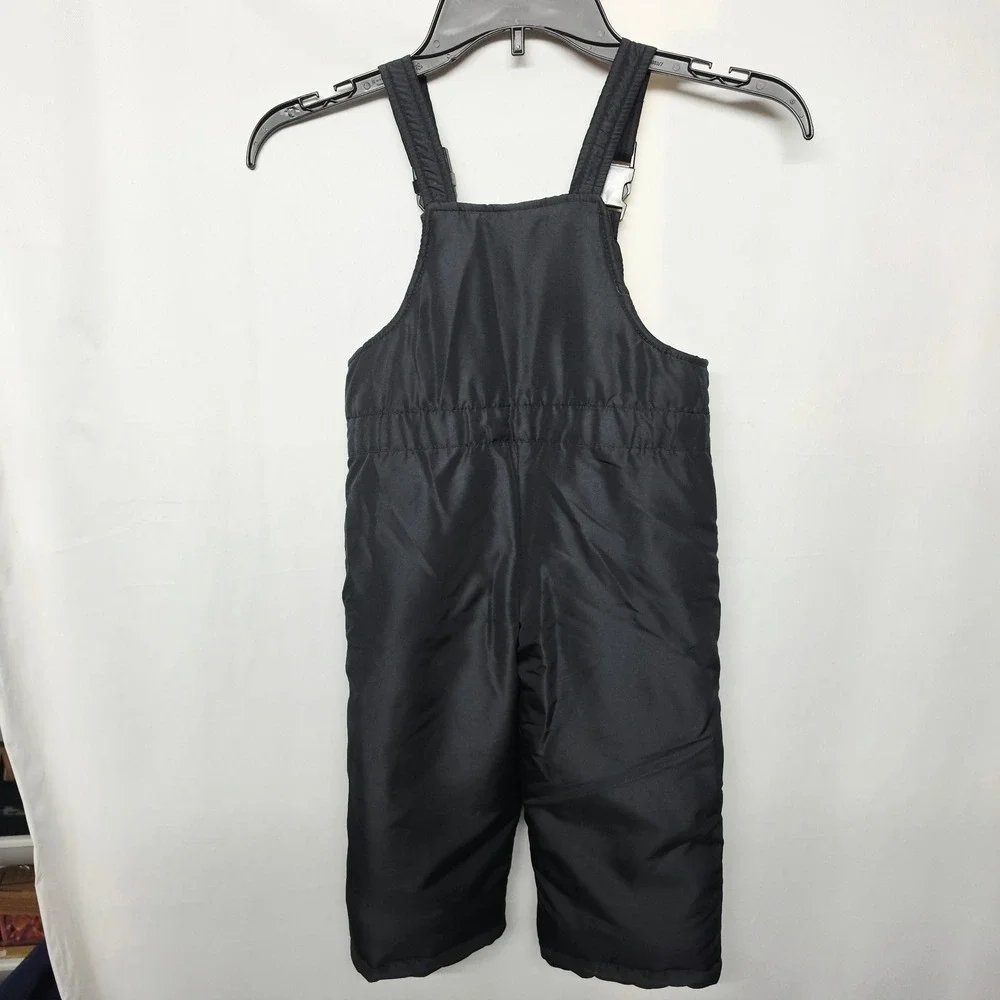 OshKosh B'gosh Snow Bibs Toddler 2T Black Insulated Winter Overalls